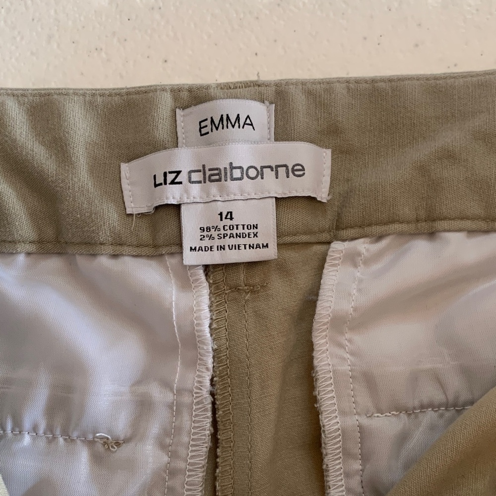 Liz Claiborne Khaki Pants - Picture 2 of 7